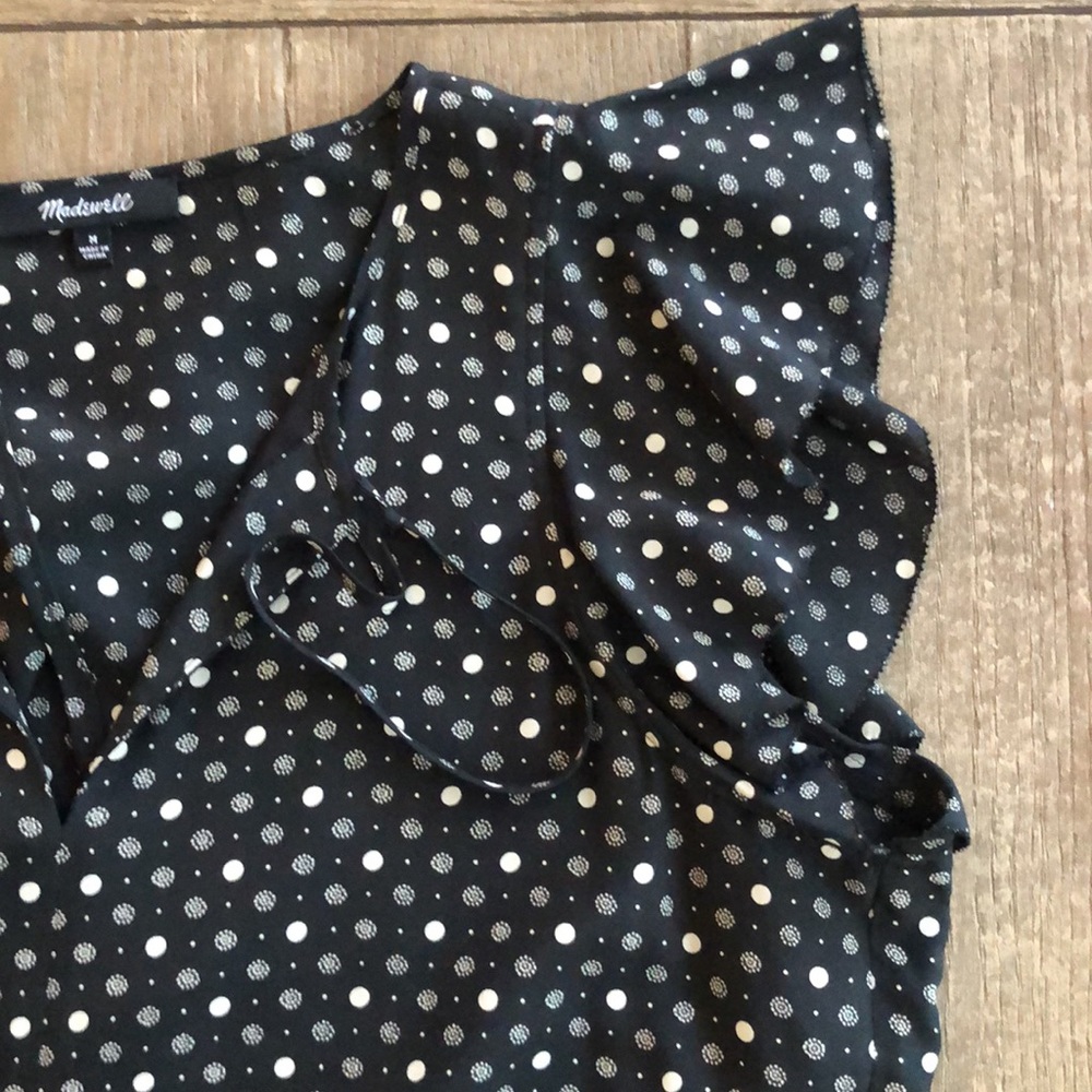 NWOT Madewell Petalplay Romper in Dotmix - Picture 5 of 13